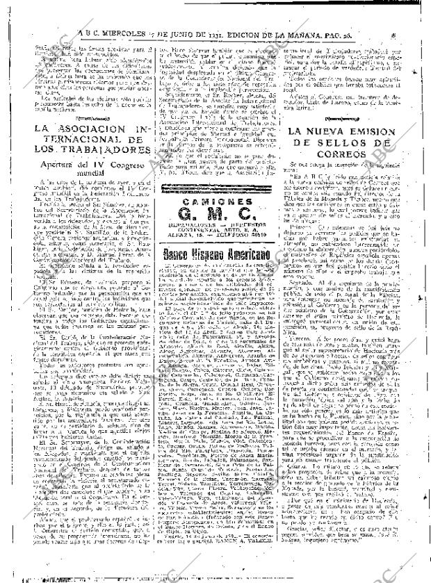 ABC MADRID 17-06-1931 página 26