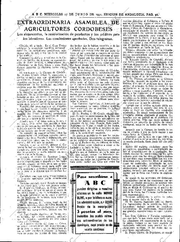 ABC SEVILLA 17-06-1931 página 31