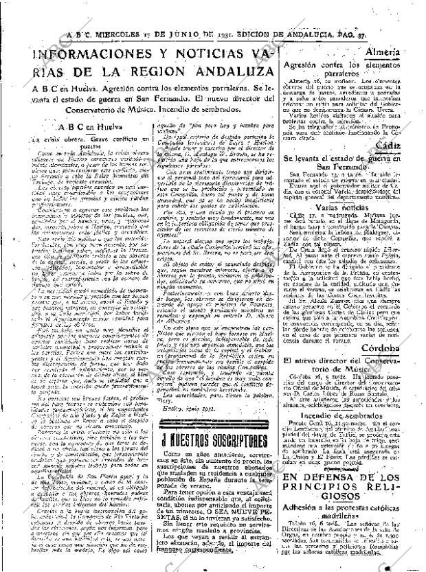 ABC SEVILLA 17-06-1931 página 37