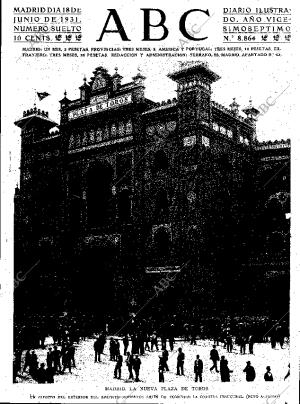 ABC SEVILLA 19-06-1931 página 1