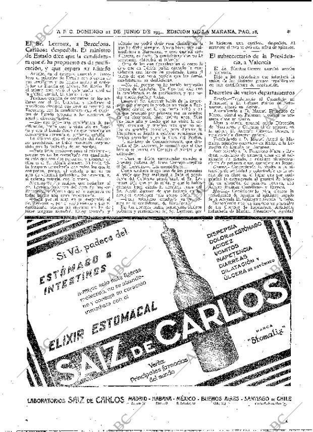 ABC MADRID 21-06-1931 página 26