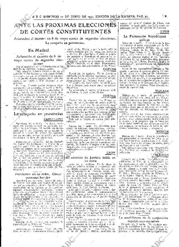 ABC MADRID 21-06-1931 página 31