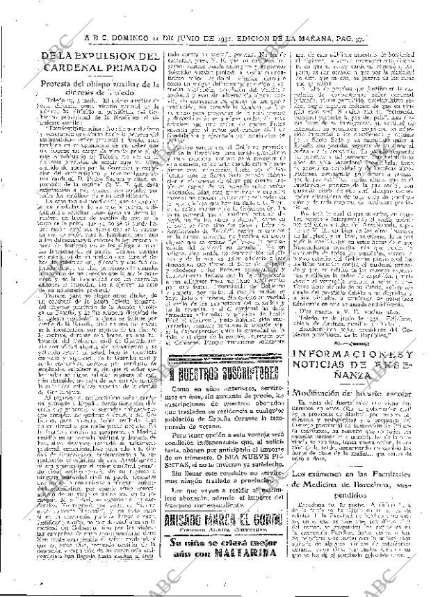 ABC MADRID 21-06-1931 página 37