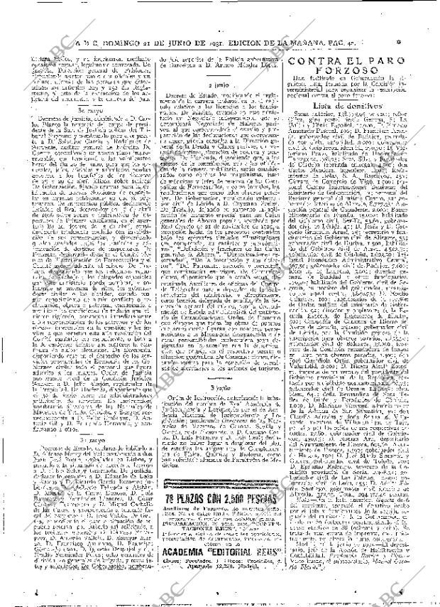 ABC MADRID 21-06-1931 página 42