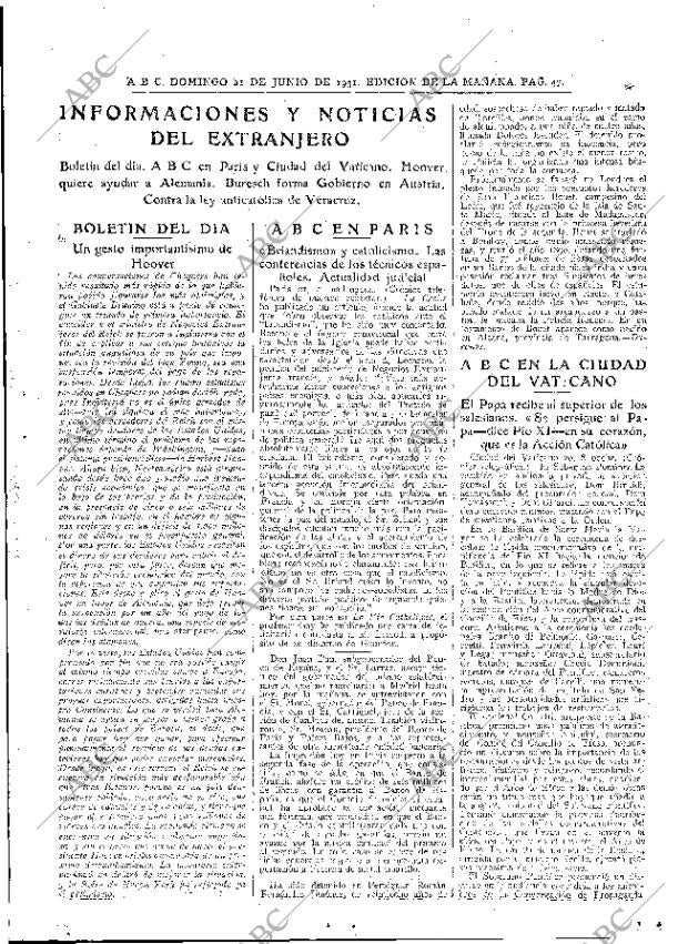 ABC MADRID 21-06-1931 página 47