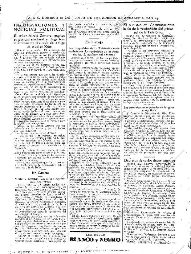 ABC SEVILLA 21-06-1931 página 24