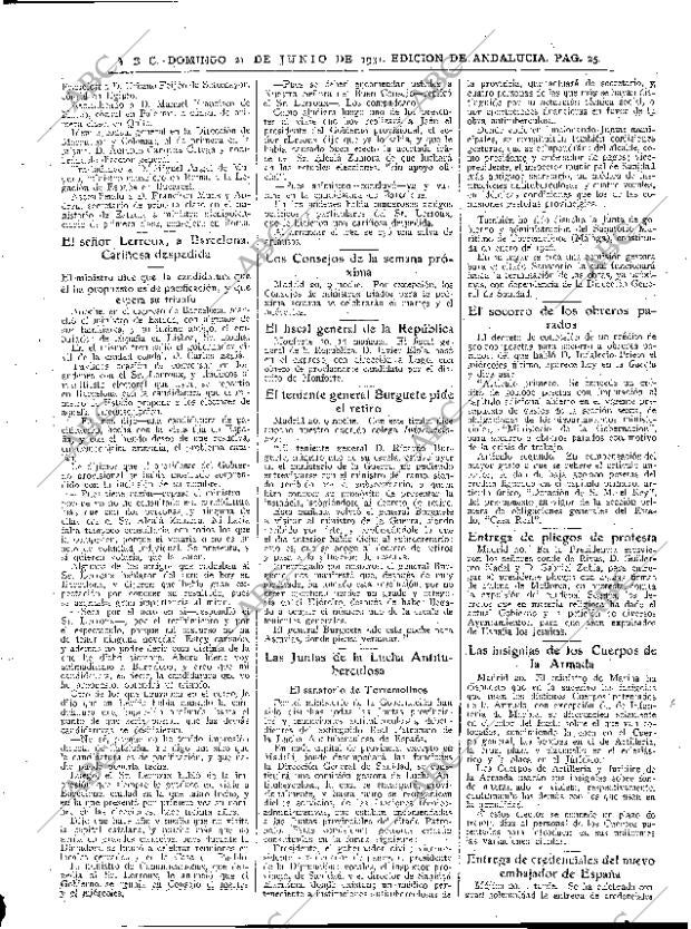 ABC SEVILLA 21-06-1931 página 25