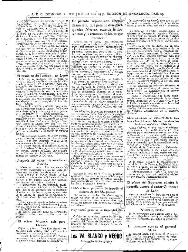 ABC SEVILLA 21-06-1931 página 27