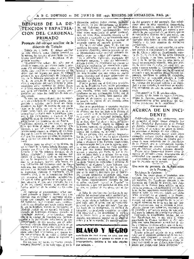 ABC SEVILLA 21-06-1931 página 31