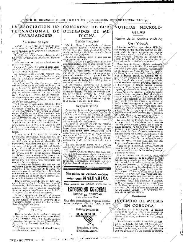 ABC SEVILLA 21-06-1931 página 32
