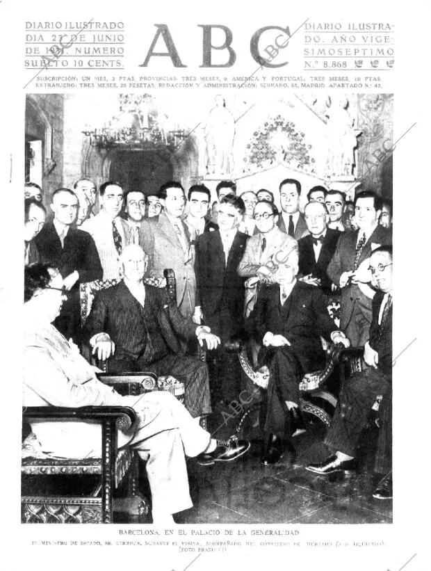 ABC MADRID 23-06-1931 página 1