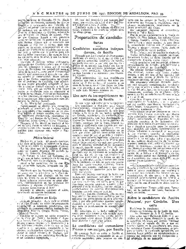 ABC SEVILLA 23-06-1931 página 33