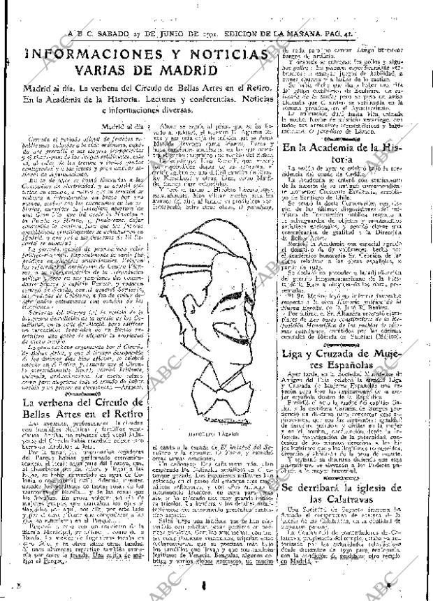 ABC MADRID 27-06-1931 página 41