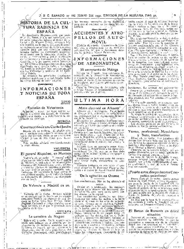 ABC MADRID 27-06-1931 página 50