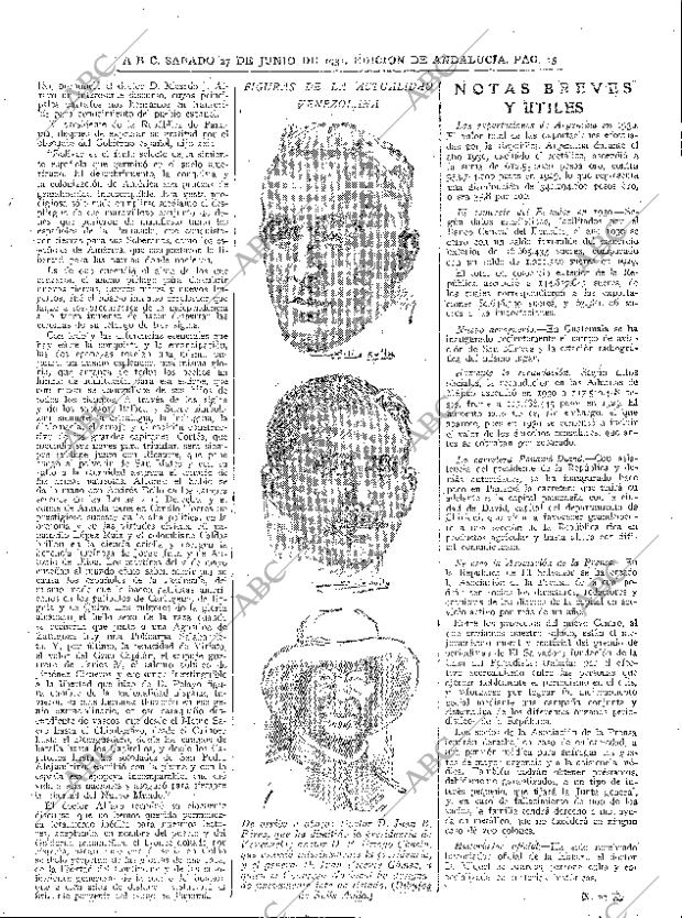 ABC SEVILLA 27-06-1931 página 15