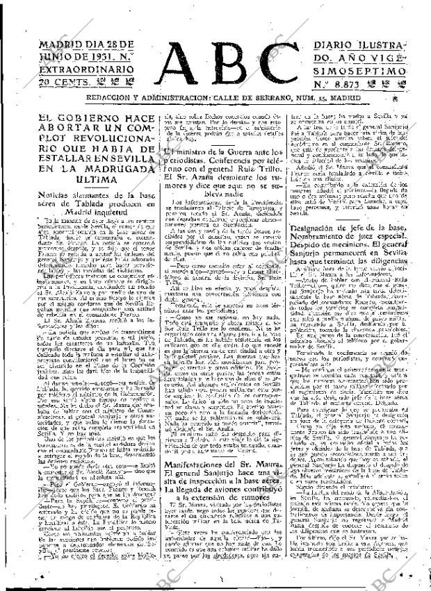 ABC MADRID 28-06-1931 página 23