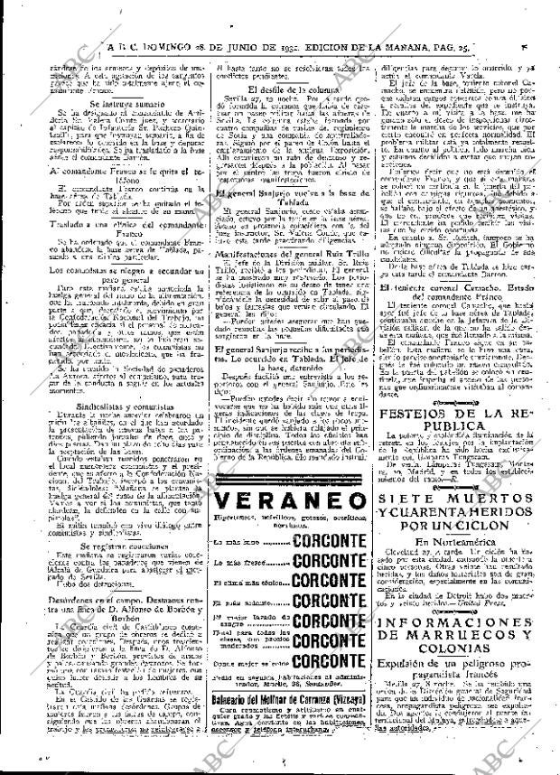 ABC MADRID 28-06-1931 página 25