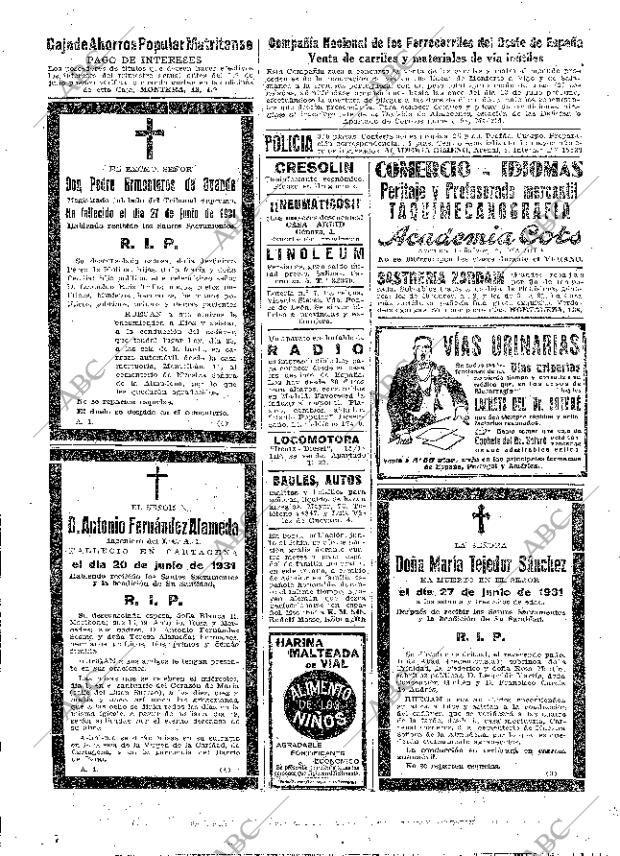 ABC MADRID 28-06-1931 página 60