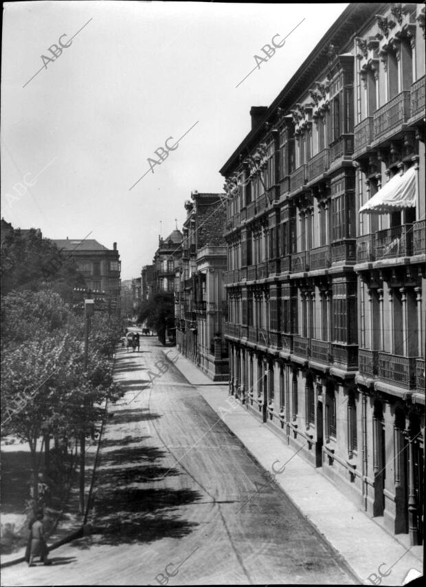 Vista general de la calle san Bernando (Gijón)