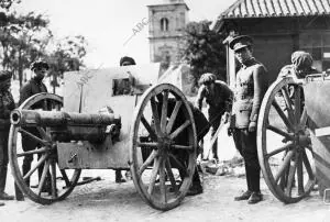 La artillería que Bombardeó la casa de Cornelio desde la calle de don Fadrique