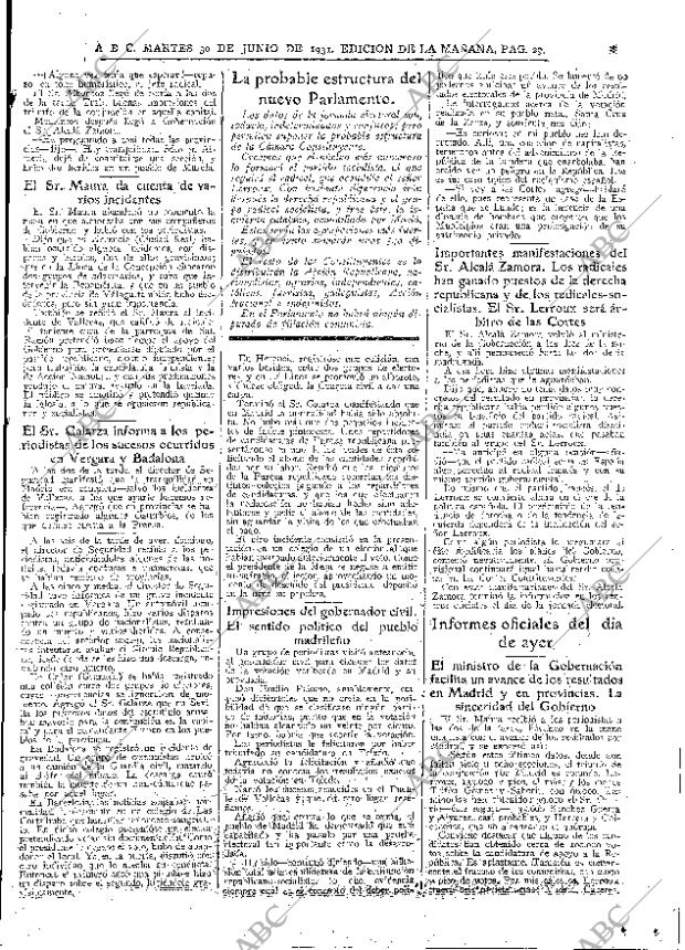 ABC MADRID 30-06-1931 página 29