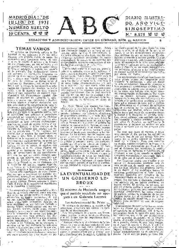 ABC MADRID 01-07-1931 página 17