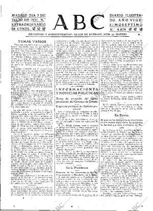 ABC MADRID 05-07-1931 página 23