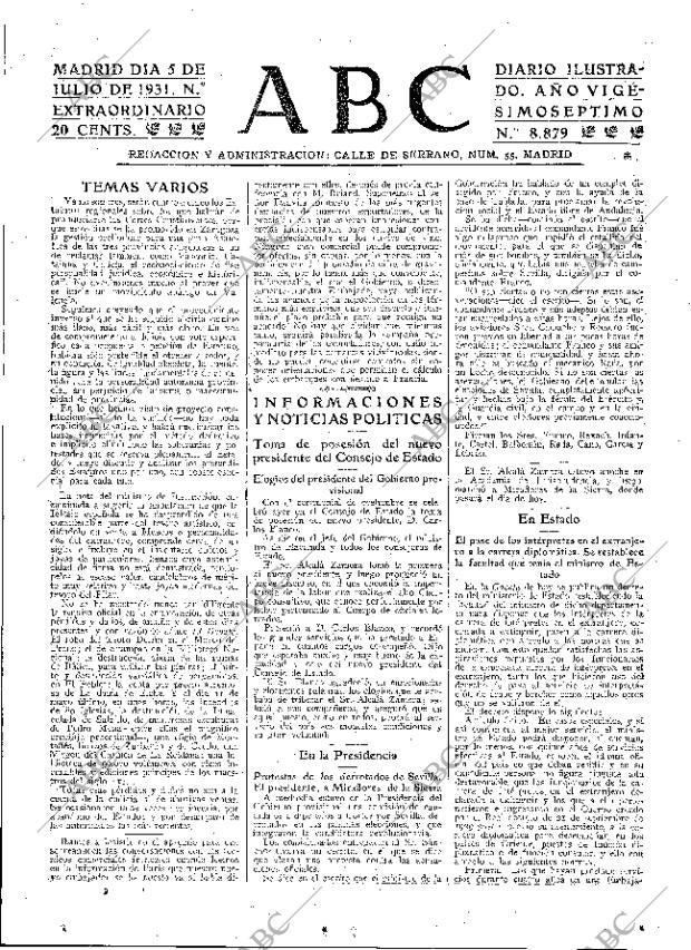 ABC MADRID 05-07-1931 página 23