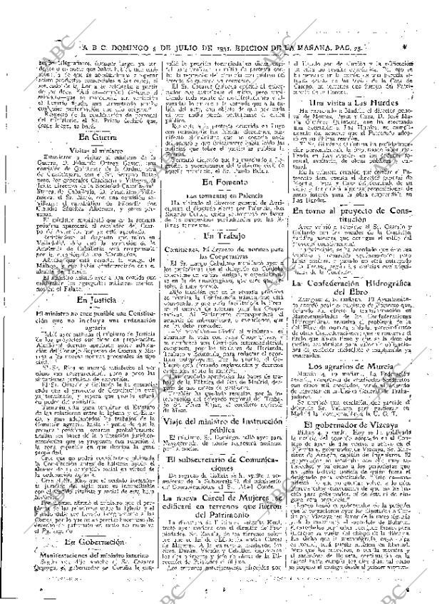 ABC MADRID 05-07-1931 página 25