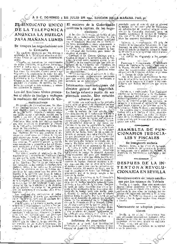 ABC MADRID 05-07-1931 página 31