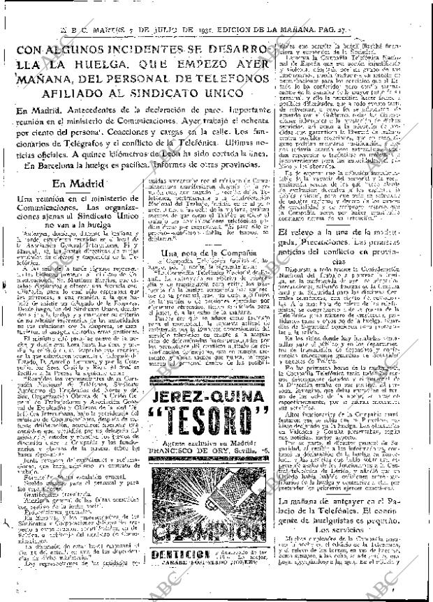 ABC MADRID 07-07-1931 página 27