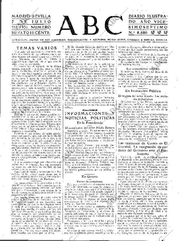 ABC SEVILLA 07-07-1931 página 23