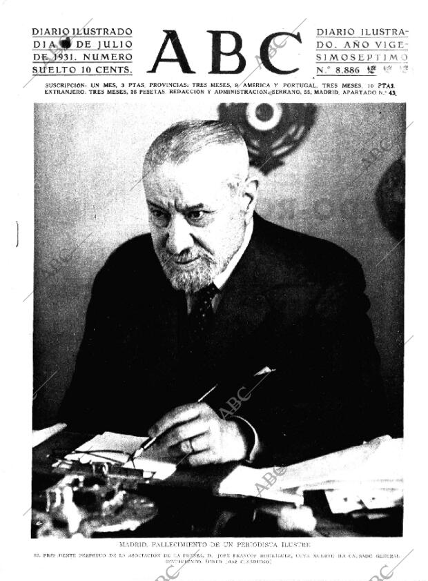 ABC MADRID 14-07-1931 página 1