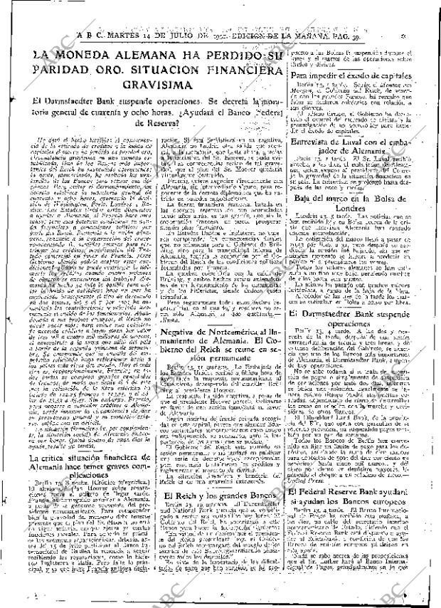ABC MADRID 14-07-1931 página 39