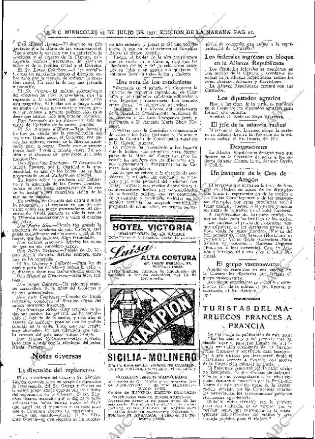 ABC MADRID 15-07-1931 página 21