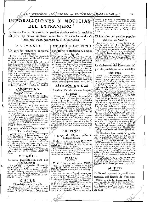 ABC MADRID 15-07-1931 página 39