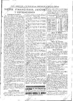 ABC MADRID 15-07-1931 página 45