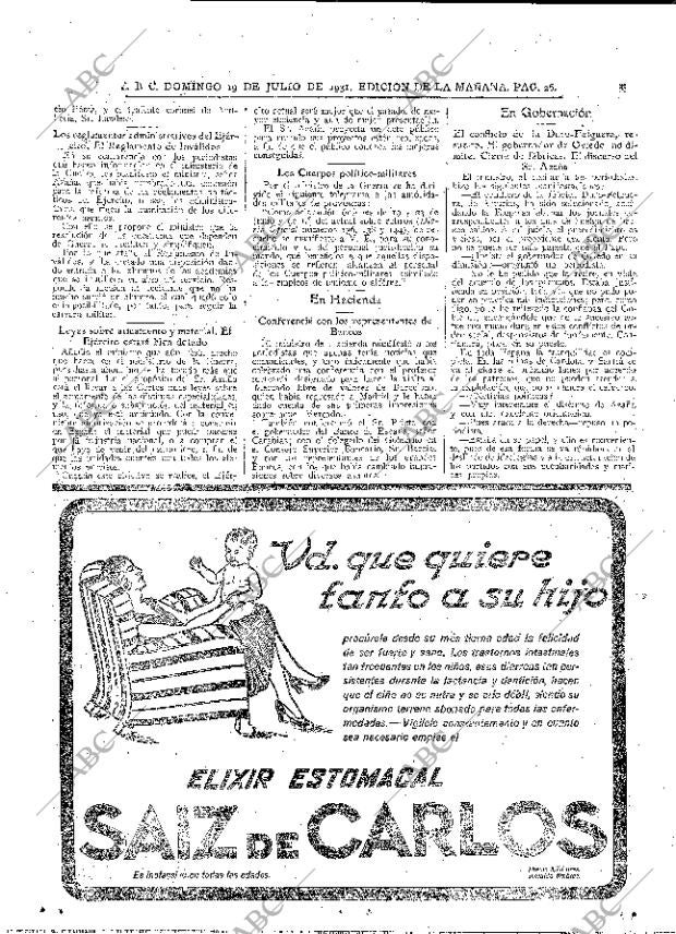 ABC MADRID 19-07-1931 página 26