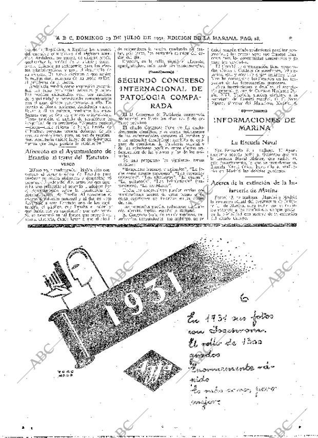 ABC MADRID 19-07-1931 página 28