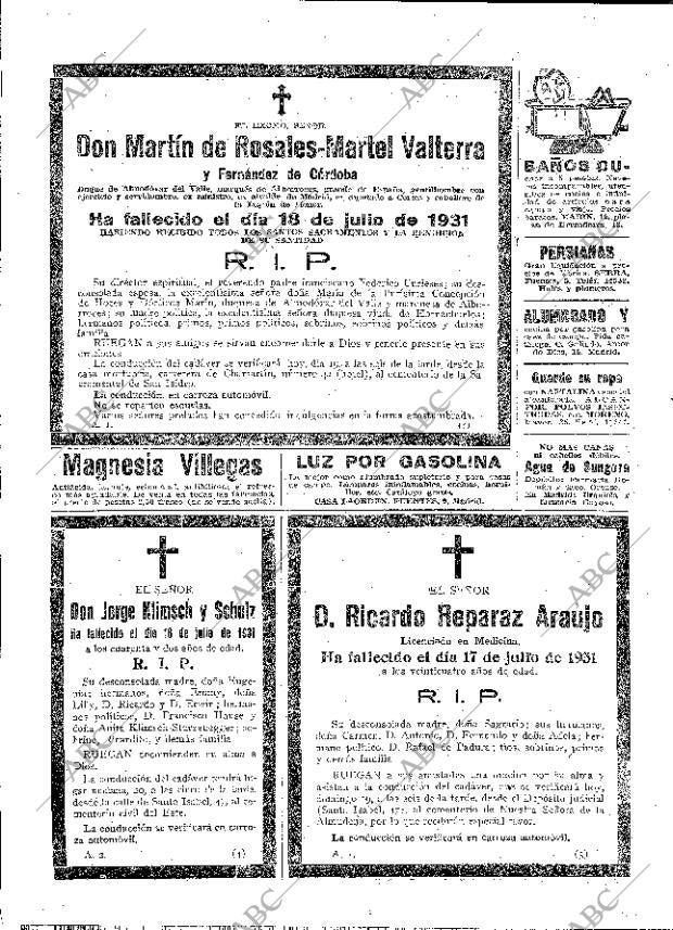 ABC MADRID 19-07-1931 página 62