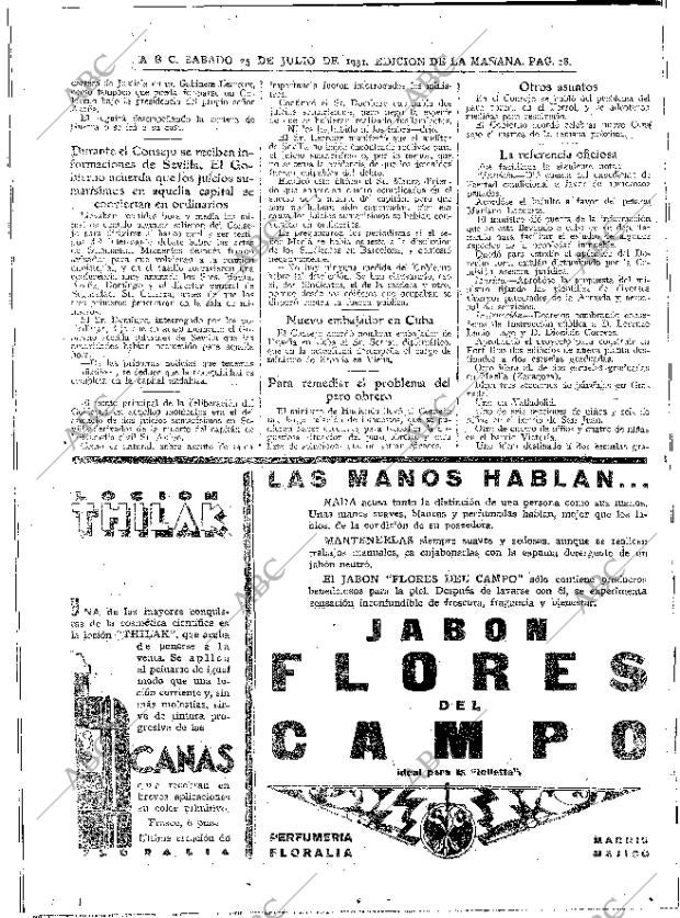 ABC MADRID 25-07-1931 página 18