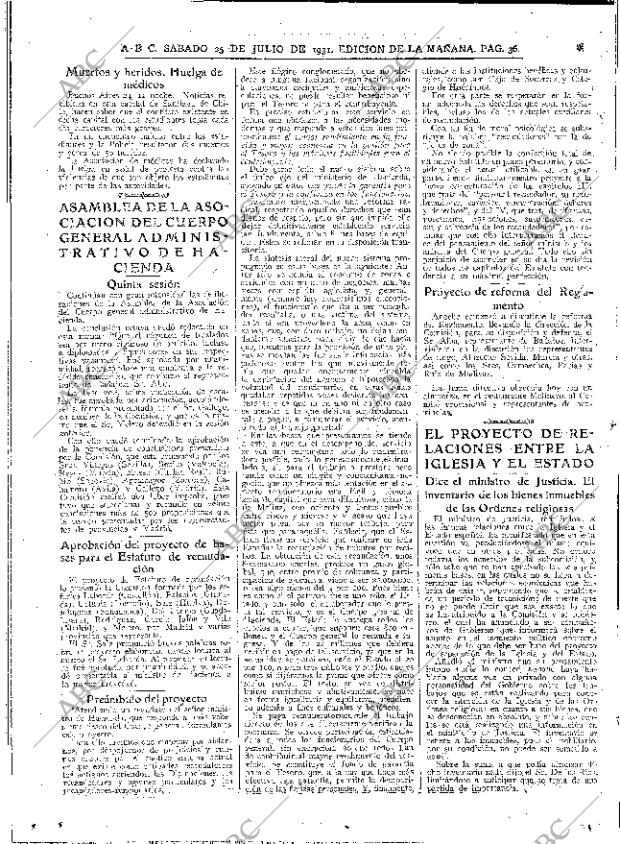 ABC MADRID 25-07-1931 página 36