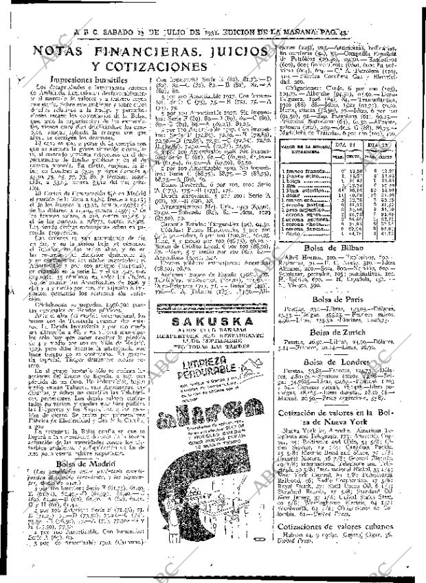ABC MADRID 25-07-1931 página 43
