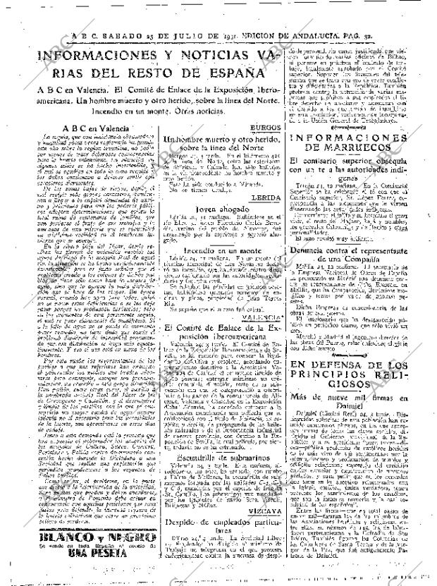 ABC SEVILLA 25-07-1931 página 32