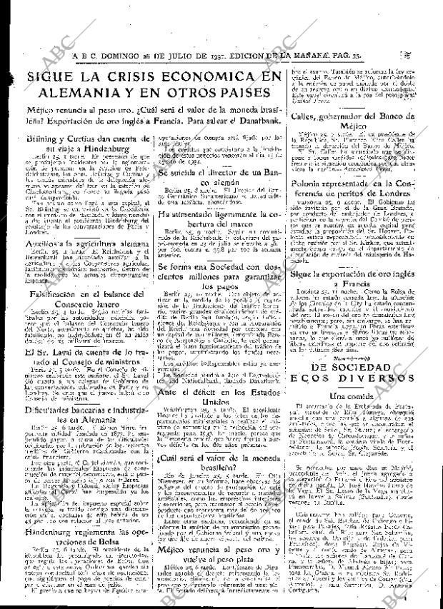 ABC MADRID 26-07-1931 página 13