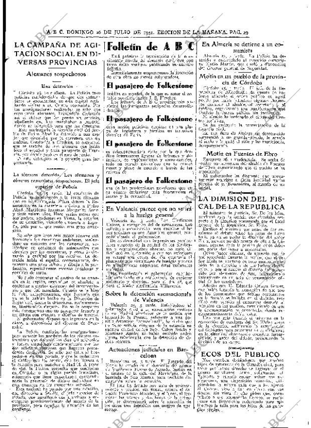 ABC MADRID 26-07-1931 página 7