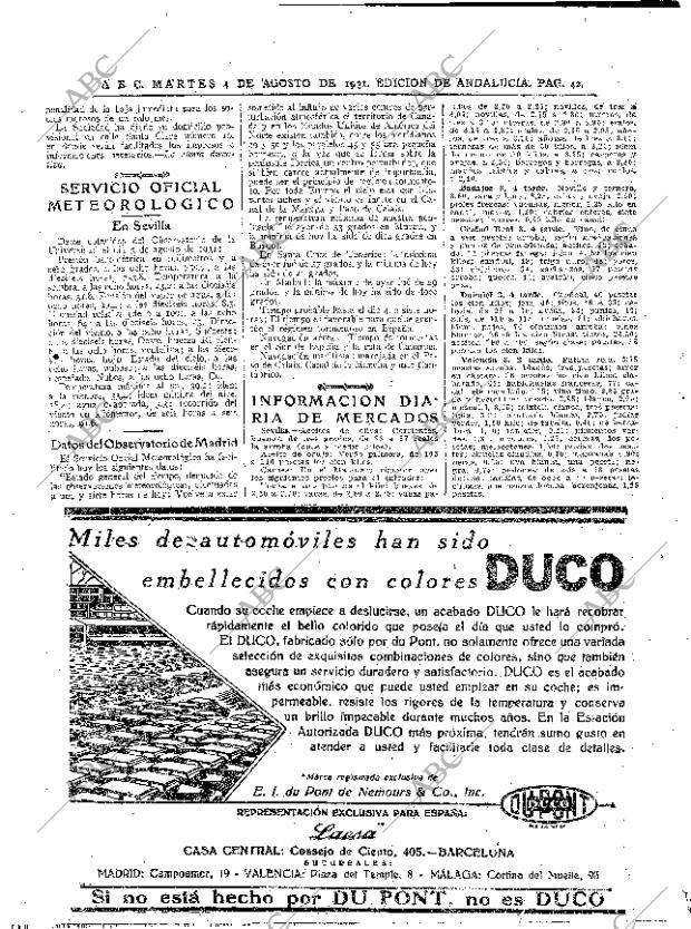 ABC SEVILLA 04-08-1931 página 42