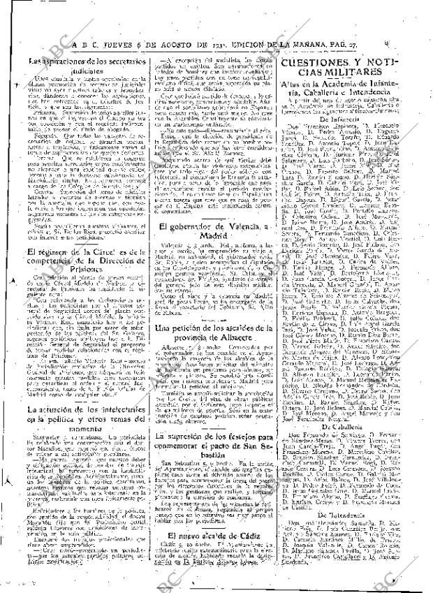 ABC MADRID 06-08-1931 página 27