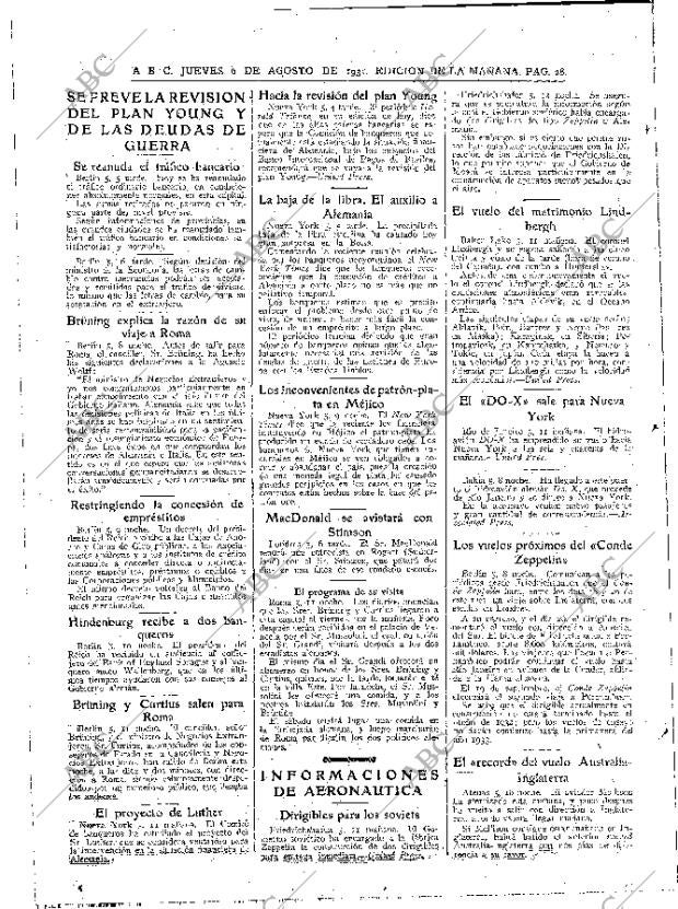ABC MADRID 06-08-1931 página 28