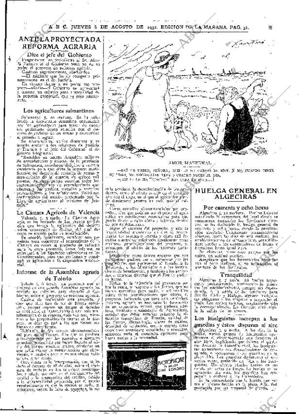 ABC MADRID 06-08-1931 página 31